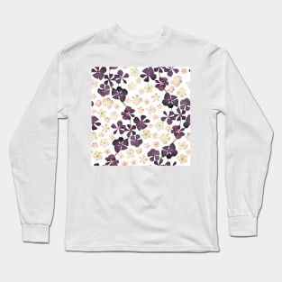 Spring pressed dry flowers. Summer floral composition. Wildflowers romantic print Long Sleeve T-Shirt